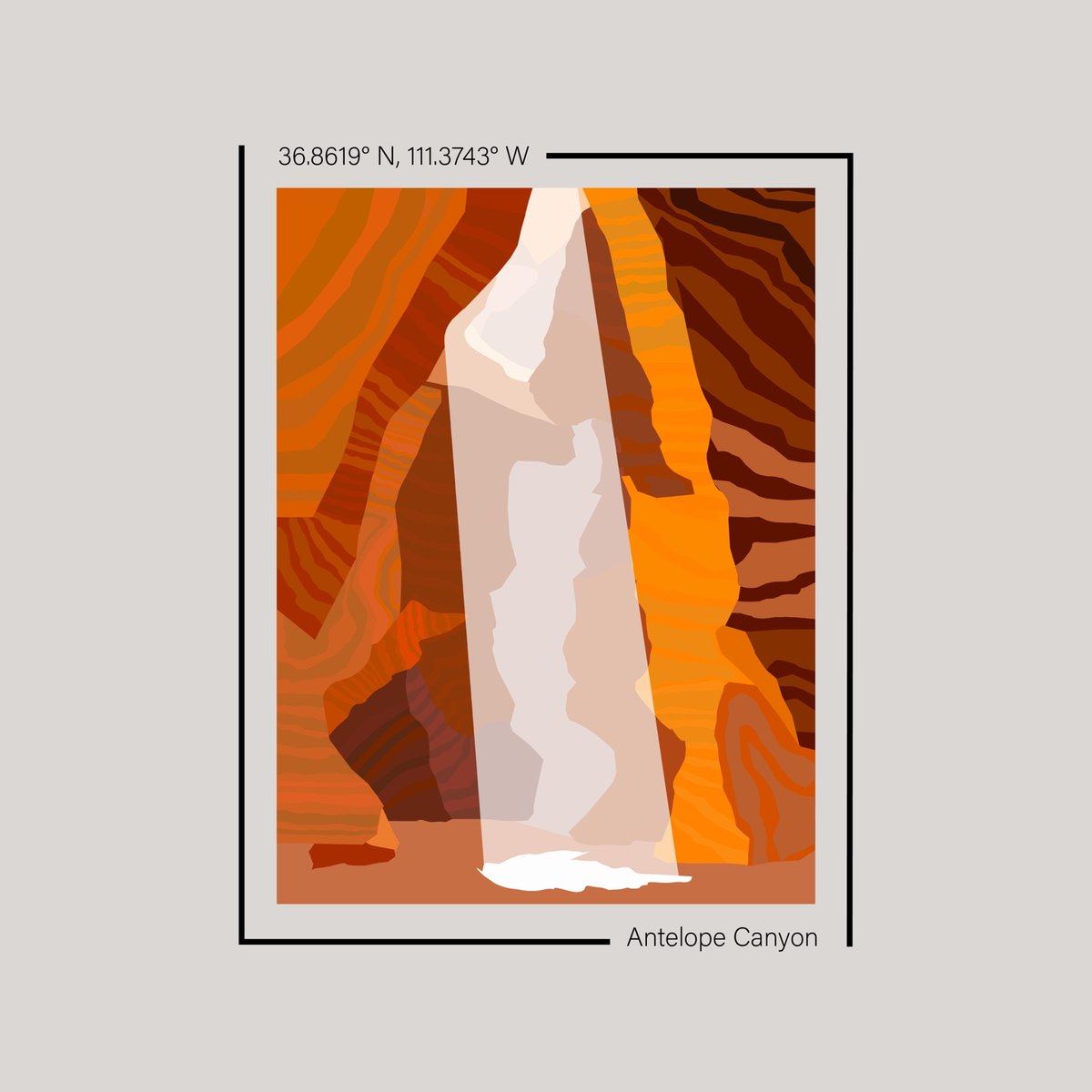 Antelope Canyon poster study